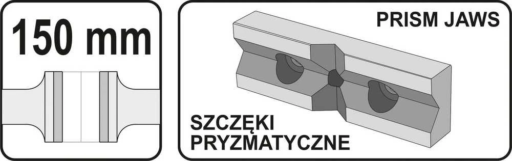 Yato Toya Sa Poland Spaustuvai mašininiai | 150 mm (YT-65073)