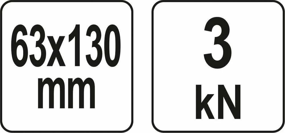 Toya Sa Poland Spaustuvas C tipo | gilus | 63 X 130 mm /2,5X5" (YT-64190)