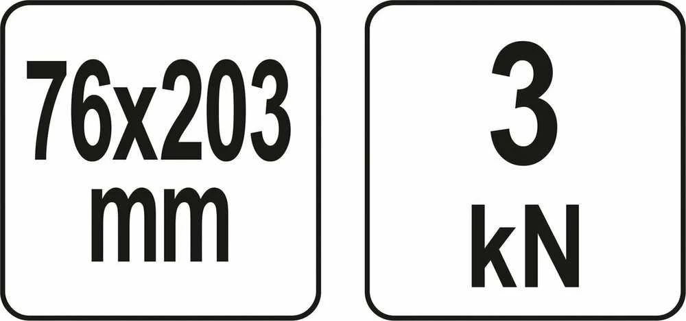 YATO ŚCISK TYP-C GŁĘBOKI 76x203mm / 3 x 8"