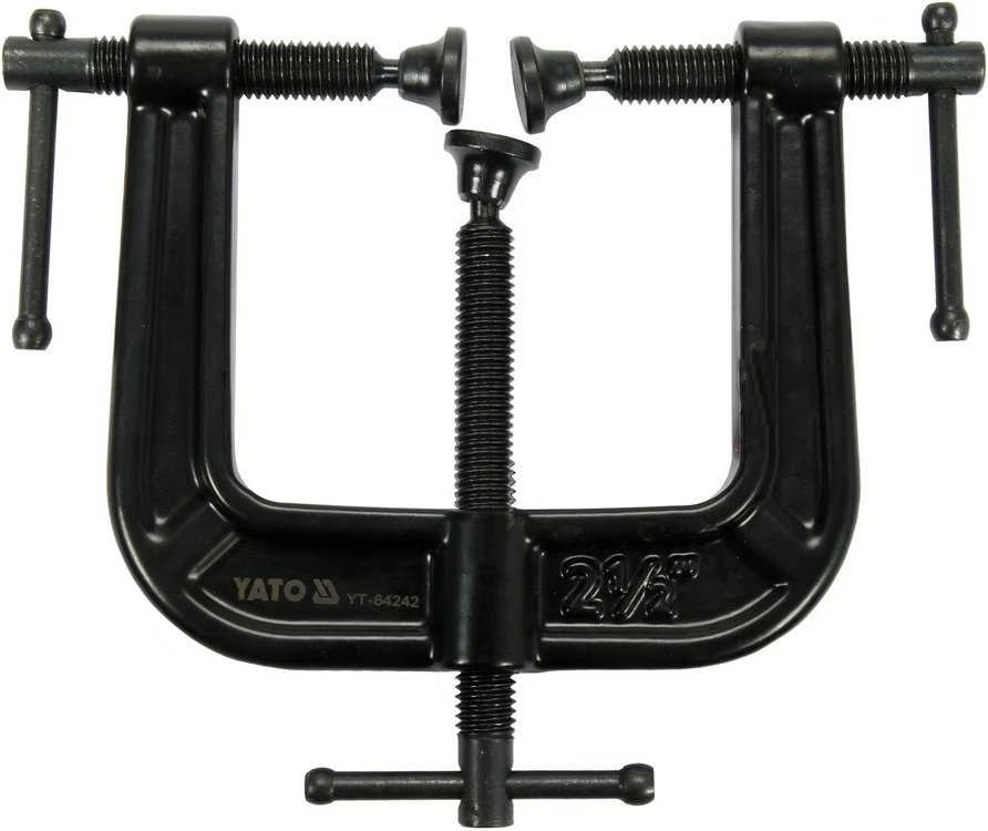 Toya Sa Poland Spaustuvas C tipo | trigubas varžtas | 62 X 62 mm / 2,5"X 2,5" (YT-64242)