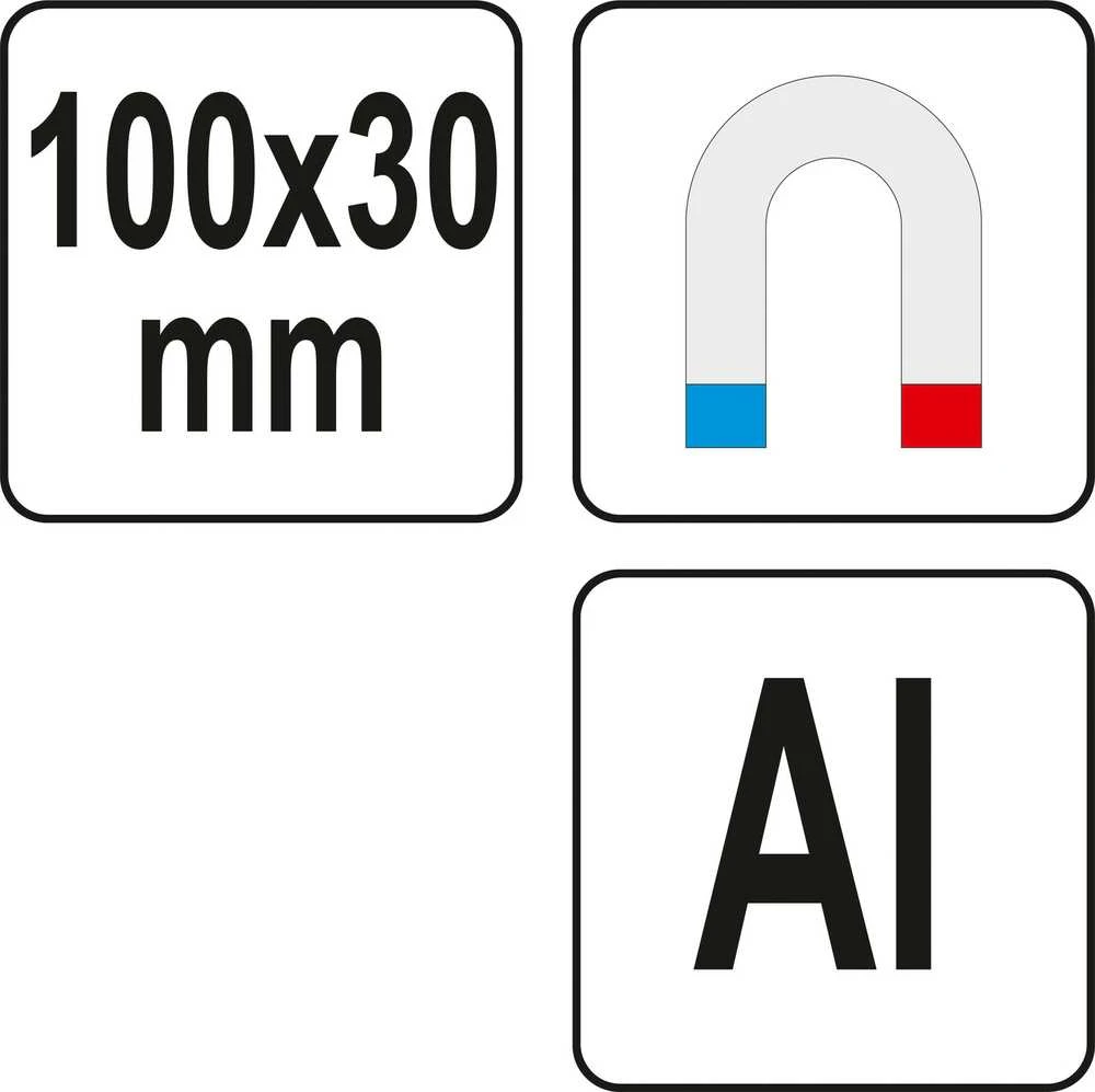Toya Sa Poland Spaustuvų lūpų apsaugos gumuotos | Aliuminis | 100 mm | 2 vnt. (YT-65001)