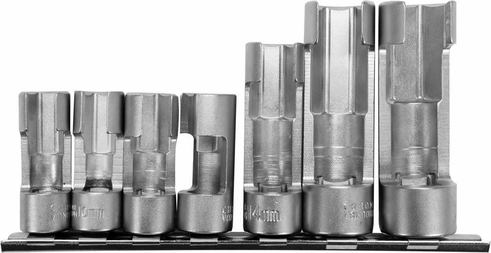 Yato Toya Sa Poland Specializuotų galvučių rinkinys su išpjova | 10 mm (3/8") | 10 - 19 mm | 6 vnt. (YT-17508)