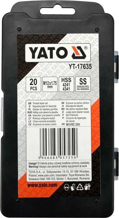 Yato Toya Sa Poland Sriegio remonto rinkinys | M12 x 1.75 | 30 vnt. (YT-17635)
