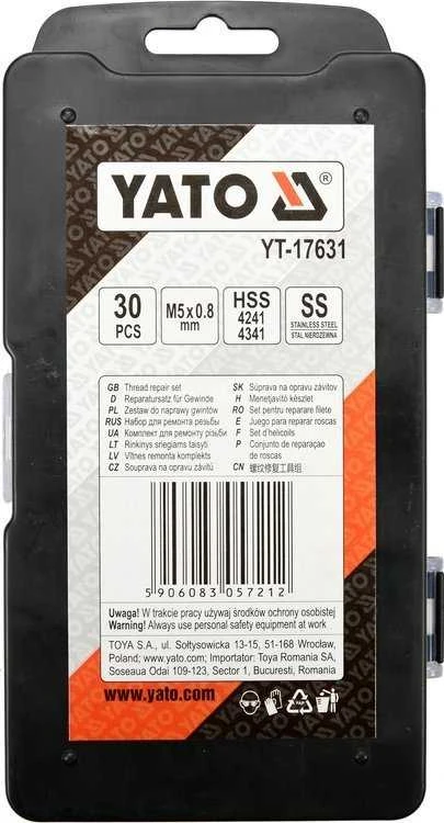 Yato Toya Sa Poland Sriegio remonto rinkinys | M5 x 0.8 | 30 vnt. (YT-17631)