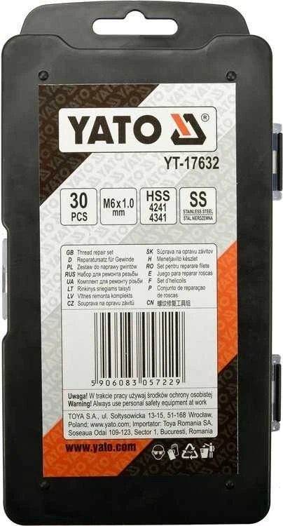 Yato Toya Sa Poland Sriegio remonto rinkinys | M6 x 1.00 | 30 vnt. (YT-17632)