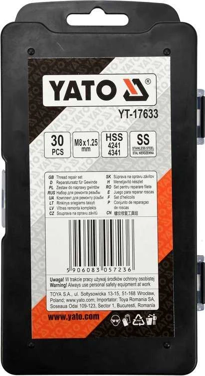 Yato Toya Sa Poland Sriegio remonto rinkinys | M8 x 1.25 | 30 vnt. (YT-17633)