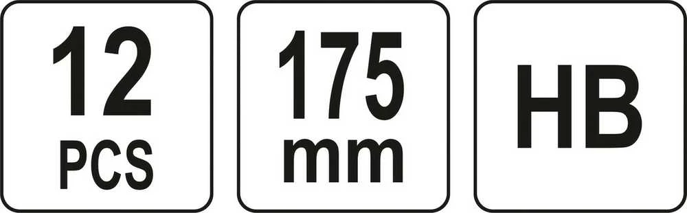 Toya Sa Poland YATO dailidės pieštukai HB 12 vnt.