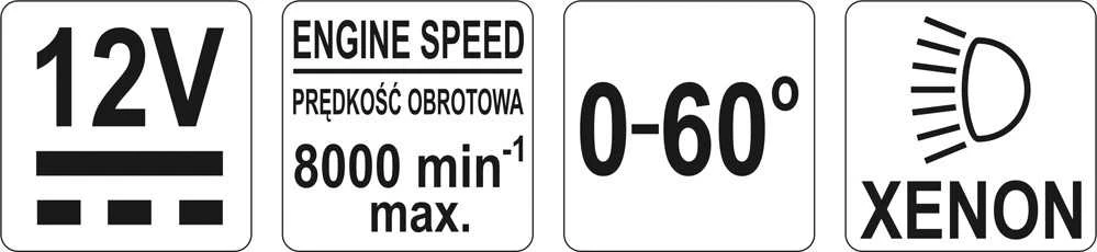 YATO STROBOSKOPO LEMPAS SU REGULIAVIMU 7312