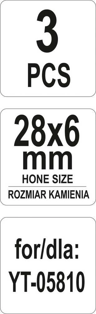 Toya Sa Poland Šveitimo antgaliai yt-05810 honui | ilgis 28 mm | 3 vnt. (YT-05815)