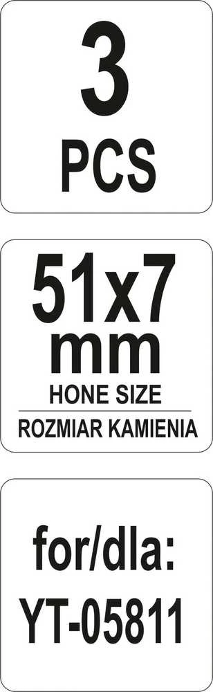 Toya Sa Poland Šveitimo antgaliai yt-05811 honui | ilgis 51 mm | 3 vnt. (YT-05816)