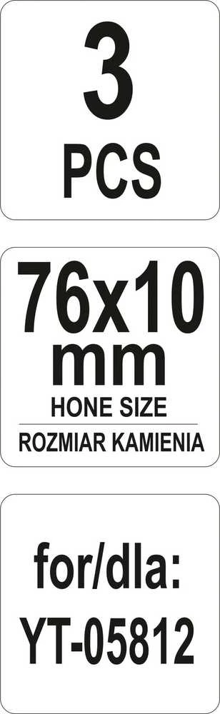 Toya Sa Poland Šveitimo antgaliai yt-05812 honui | ilgis 76 mm | 3 vnt. (YT-05817)