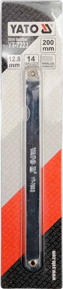 YATO SZCZELINOMIERZ 200mm 14 LISTKÓW 0.05-0.5mm 7223