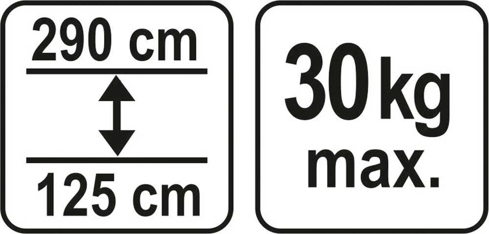 YATO teleskopinė atrama 125-290cm YT-64552