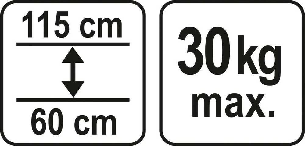 YATO teleskopinė atrama 60-115cm YT-64551