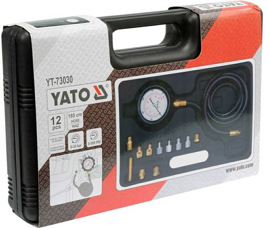 YATO ALYVOS SLĖGIO MATUOKLIS 0-500PSI