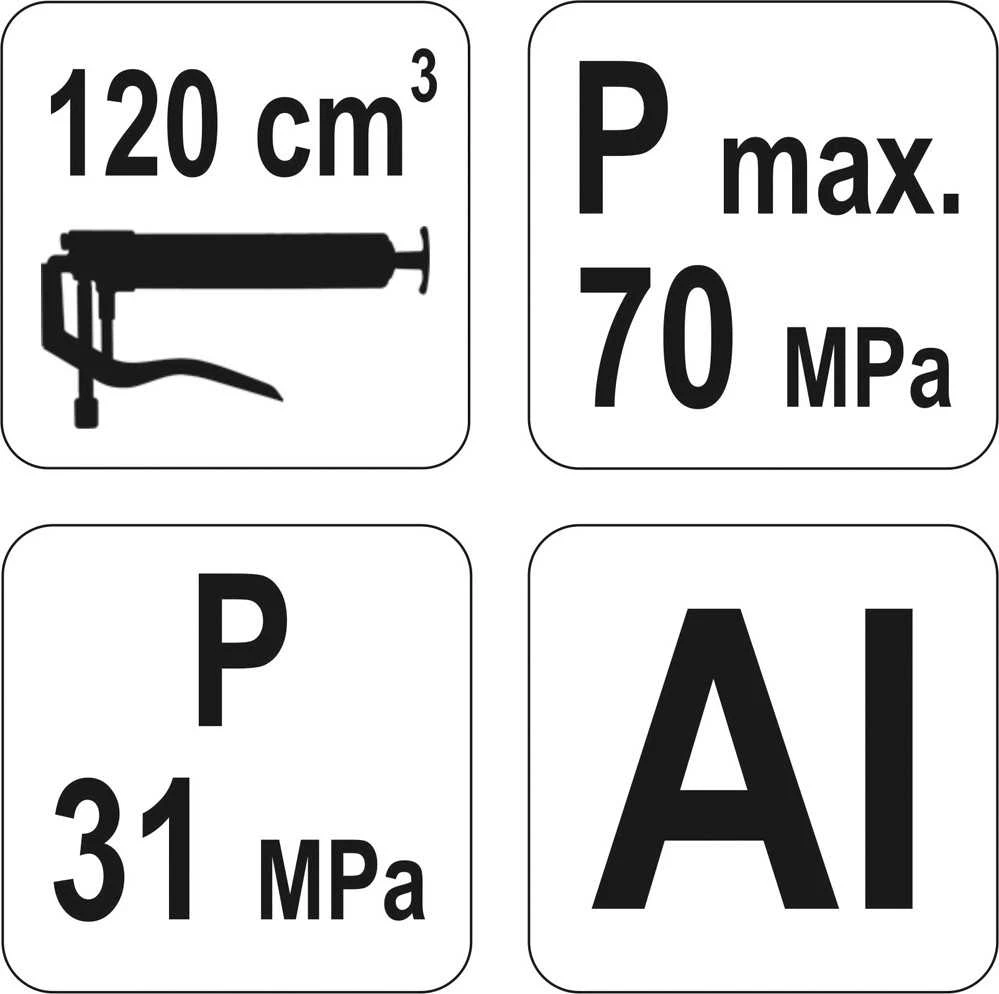Tepalo švirkštas Yato YT-0701