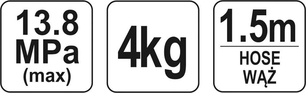 YATO TOWOTNICA RĘCZNA NA POJEMNIKU 4kg 07061
