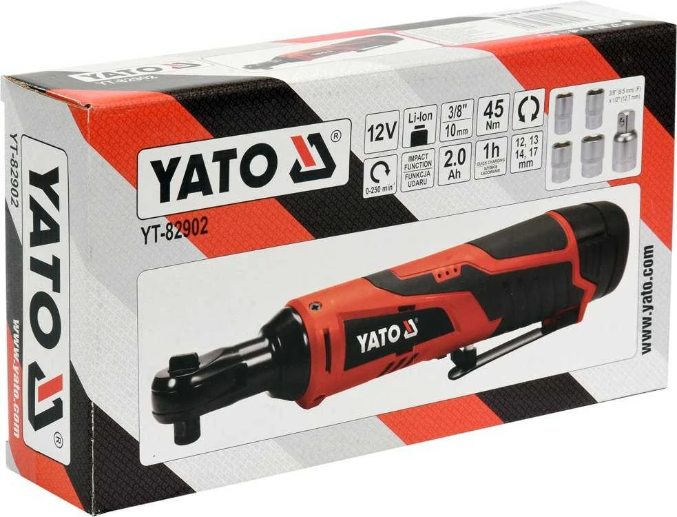 Akumuliatorinė terkšlė Yato YT-82902 45 Nm; 1/2''; 12 V; 1x2,0 Ah akum.