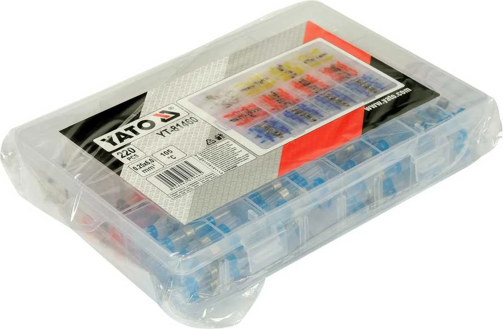 YATO TERMISUSIANČIOS SUSITARIANČIOS MARŠKINĖLIAI SU KAINA 0,25-6 mm2 220 vnt.
