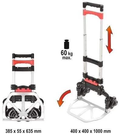 Yato Toya Sa Poland Transportavimo vežimėlis laiptais | keliamoji galia 60 kg (YT-37411)