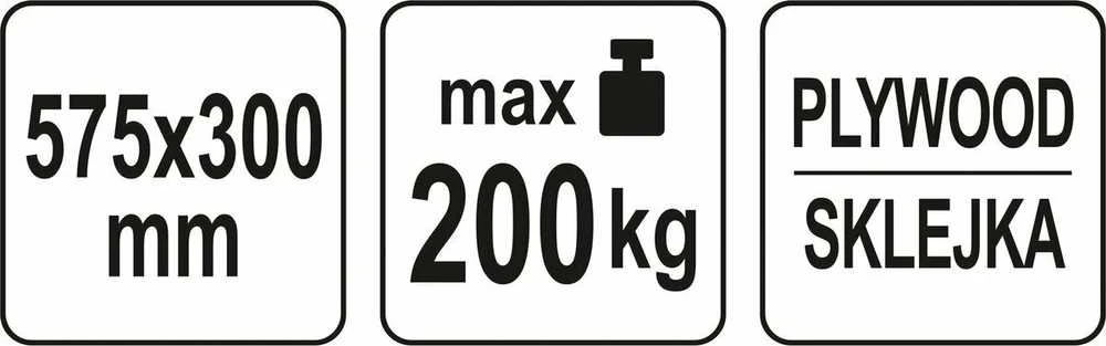 YATO Vežimėlis PLATFORMA TRANSPORTOWA 200kg