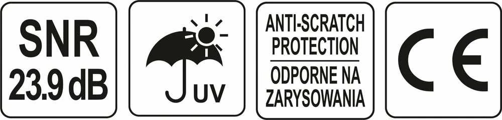 Toya Sa Poland YATO AUSINĖS INTEGRUOTOS SU AKINIAIS CLEAR