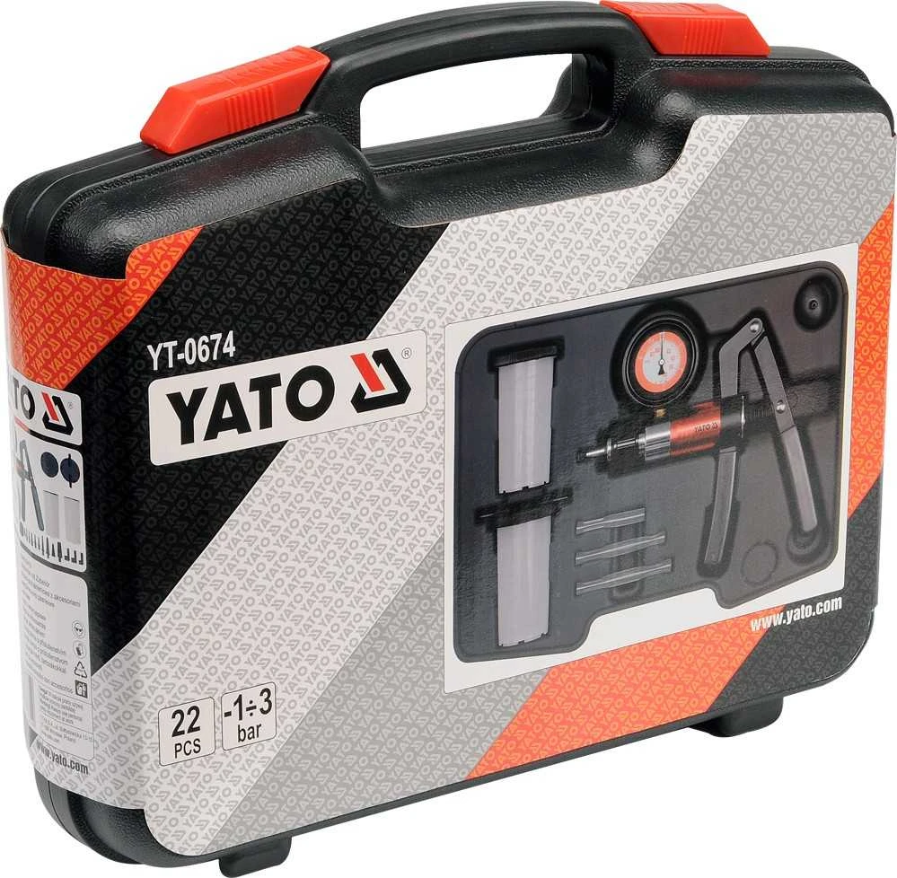 YATO VAKUUMINIS-SLĖGINIS SIURBLYS + PRIEDAI 22 vnt. 0674