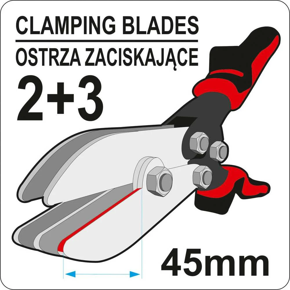 Yato vamzdžių sujungimo replės YT-22380, 260 mm, 5 ašmenys