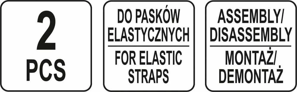 Toya Sa Poland YATO Rinkinys elastinių juostų aptarnavimui