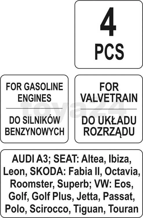 Toya Sa Poland Variklio rakinimo įrankių rinkinys | VAG 1.4-1.6 FSI (YT-06017)
