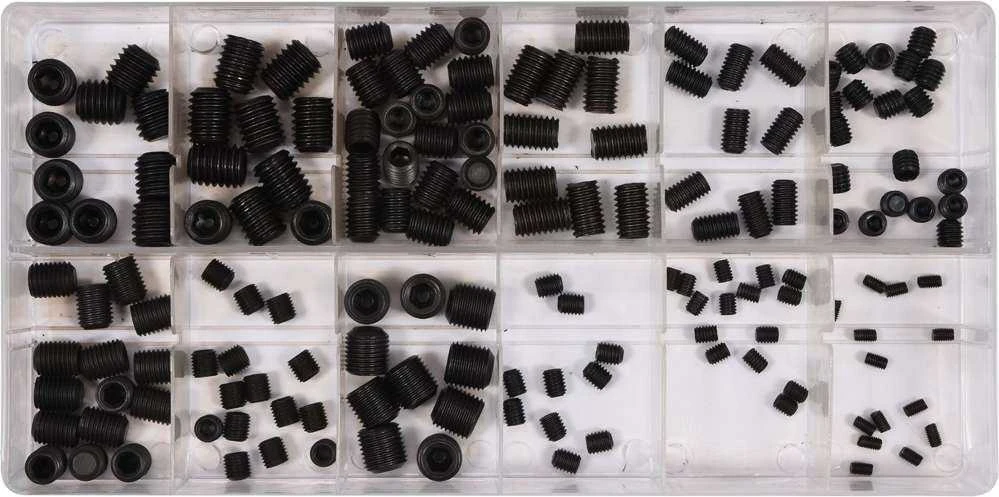 Yato Varžtelių be galvutės rinkinys Hex, 160 vnt., YT-06777