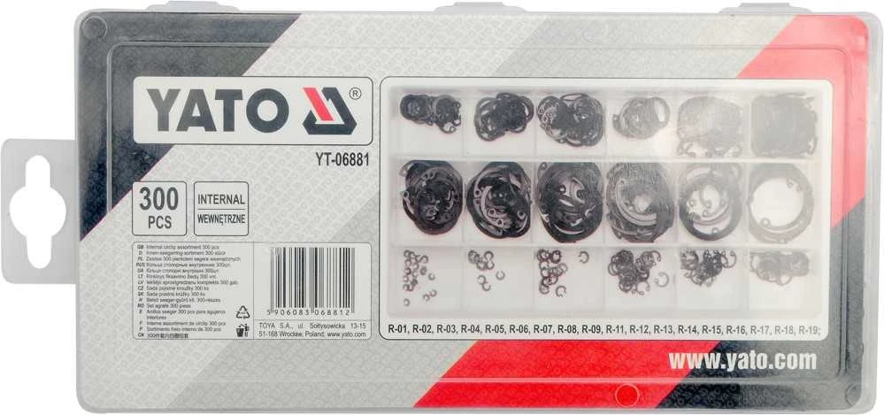 YATO PIERŚCIENIE SEGERA WEWNĘTRZNE 300szt.