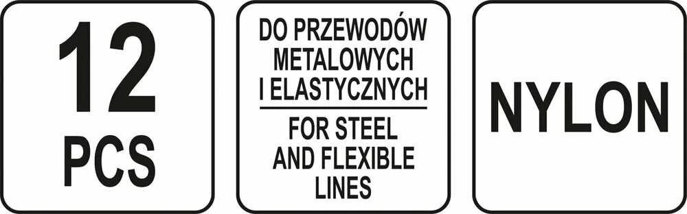 Yato Toya Sa Poland Žarnų blokavimo rinkinys | metaliniams ir lankstiems vamzdeliams | 12 vnt. (YT-08392)