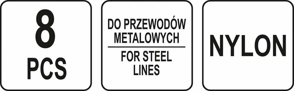 Toya Sa Poland Žarnų blokavimo rinkinys | metaliniams vamzdeliams | 8 vnt. (YT-08391)