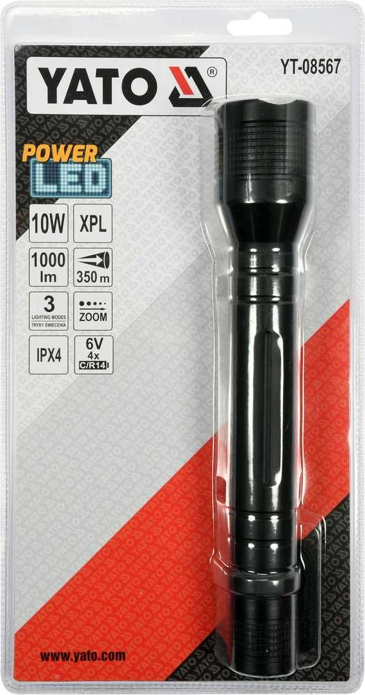 Yato Toya Sa Poland Žibintuvėlis XP-L CREE 10W, 254X46MM (YT-08567)