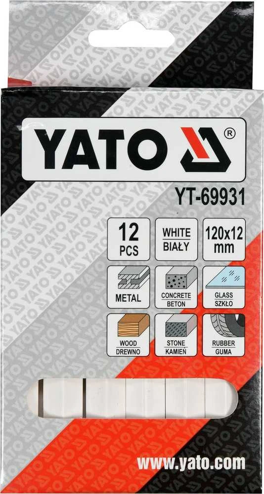 Yato Toya Sa Poland Žymėjimo kreida techninė | balta | 12 vnt. (YT-69931)