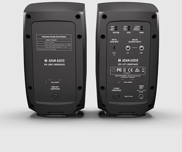 Kompiuterio kolonėlės Adam Audio D3V Juodas - a pair of studio monitors