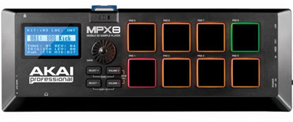 AKAI MPX8 Mobilusis SD grotuvas, Juodas