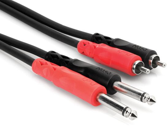 Hosa - Kabelis PRO 2 x TS 6,35mm - 2 x RCA 3m