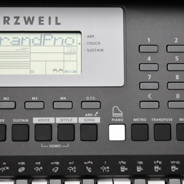 Kurzweil KP90L - Klaviatūra su apšvietimu