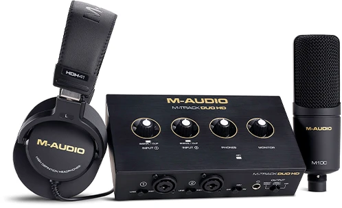 M-AUDIO M-Track DUO HD PACK - Gamybos rinkinys
