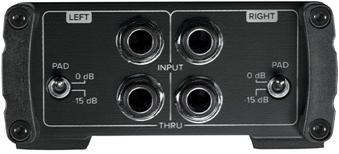 MCK Mackie MDB-2P „Passive direct box“ signalo konverteris Juoda