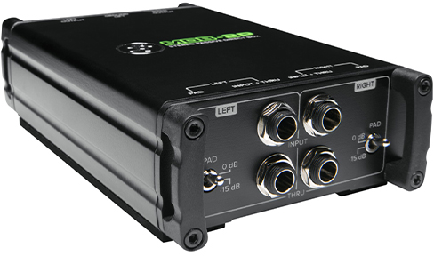 MCK Mackie MDB-2P „Passive direct box“ signalo konverteris Juoda