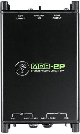 MCK Mackie MDB-2P „Passive direct box“ signalo konverteris Juoda