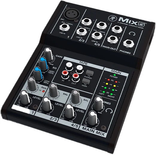 MCK Mackie Mix5 5 kanalai 20 – 30000 Hz Juoda