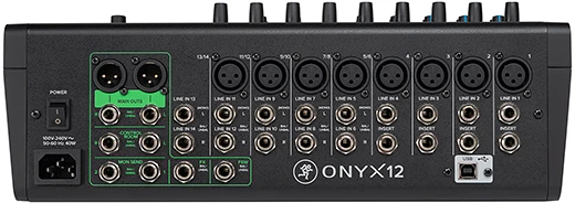 MCK Mackie ONYX 8 8 kanalai 20 – 30000 Hz Juoda