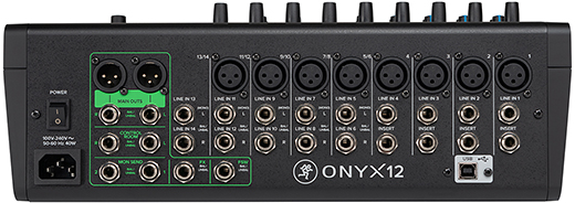 Mackie Onyx12 - analoginis maišytuvas su USB