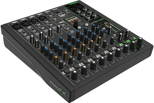 MACKIE PROFX10GO – nešiojamas maišytuvas su USB sąsaja