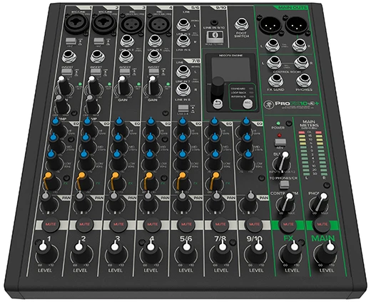 Mackie ProFX10v3+ - Analoginis maišytuvas su USB ir Bluetooth