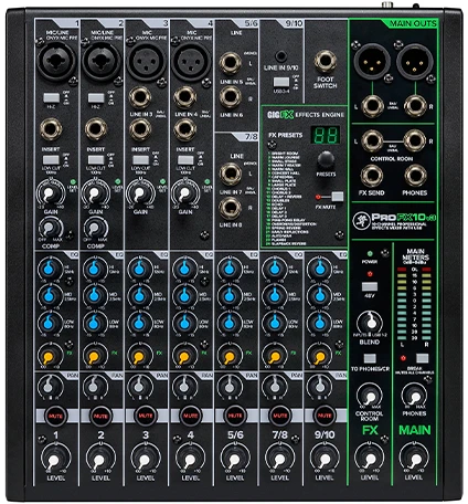 Mackie ProFX10v3 – analoginis maišytuvas su USB